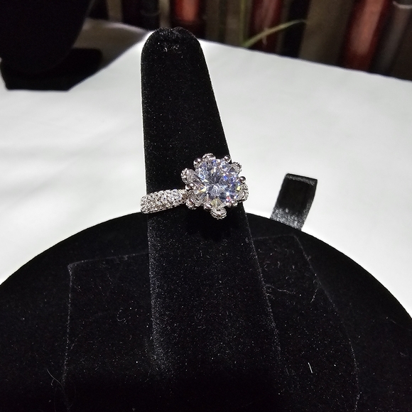 Sterling Silver Engagement Ring 💍 - Picture 4 of 16